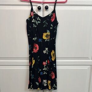 Old Navy Floral Black Summer Dress. Size XS